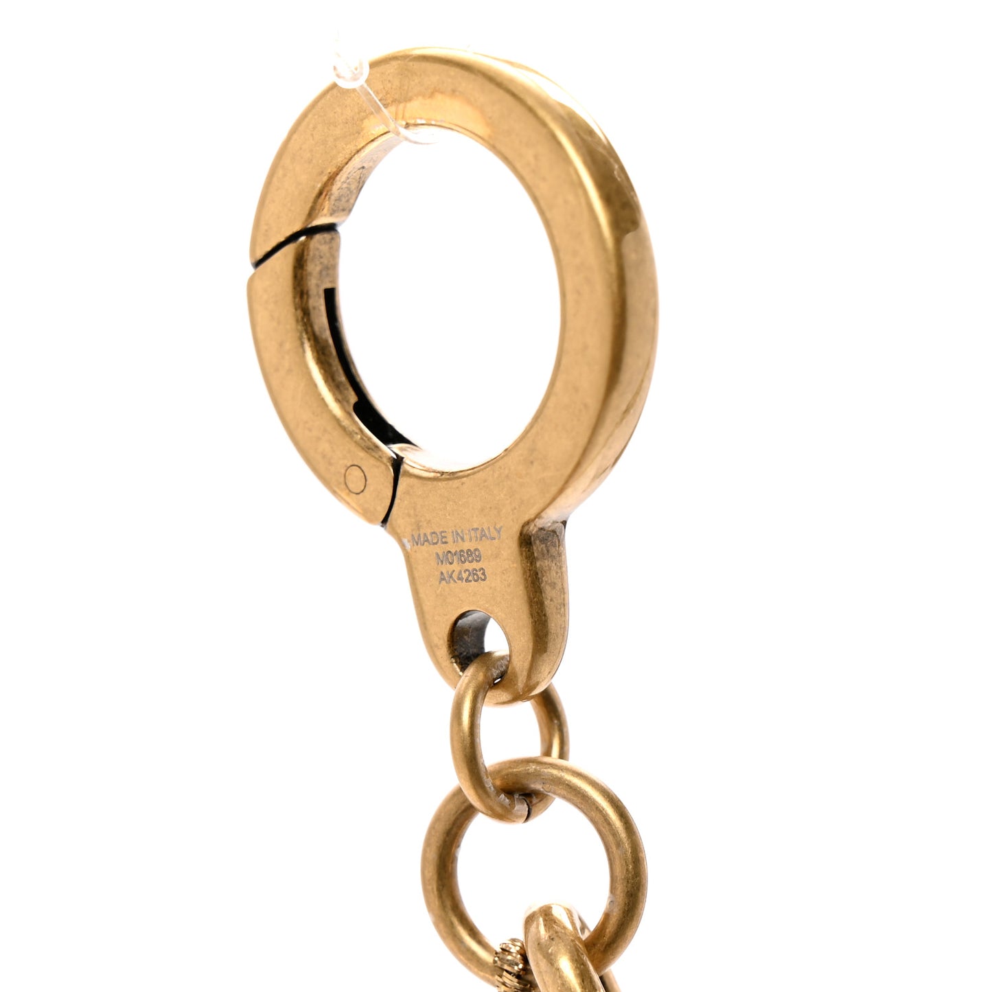 Chain Belt Pearls Bag Charm Gold