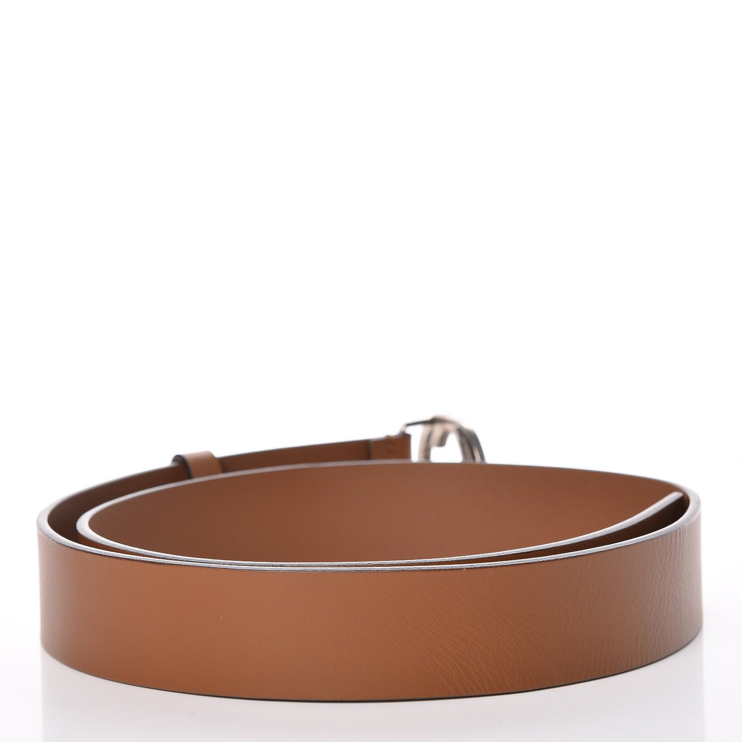 Selleria Calfskin Nickel Interlocking G 37mm Belt 85 34 Cuir