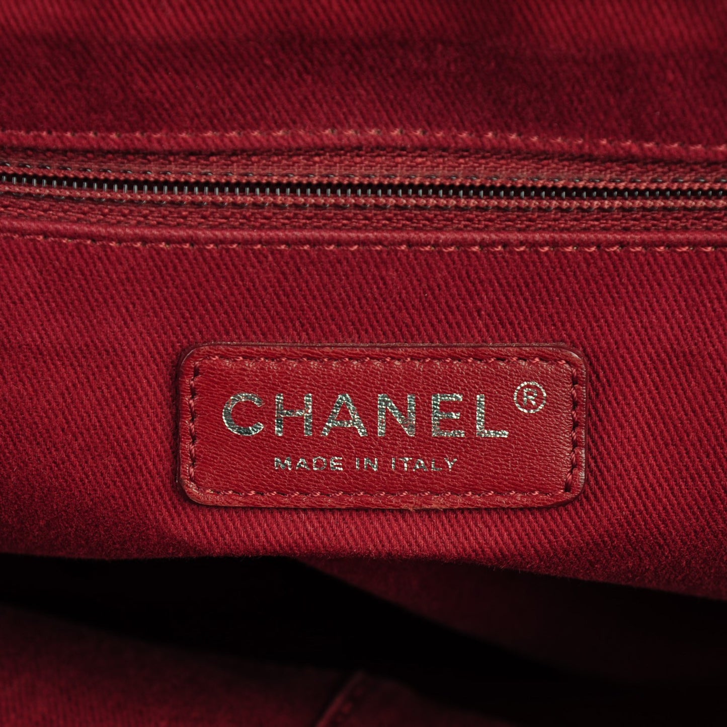 Canvas Large Deauville Tote Red