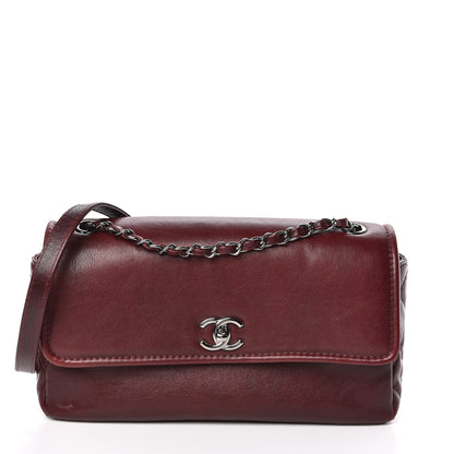 Chanel Calfskin Medium Flap Bag Dark Red 1 of 11