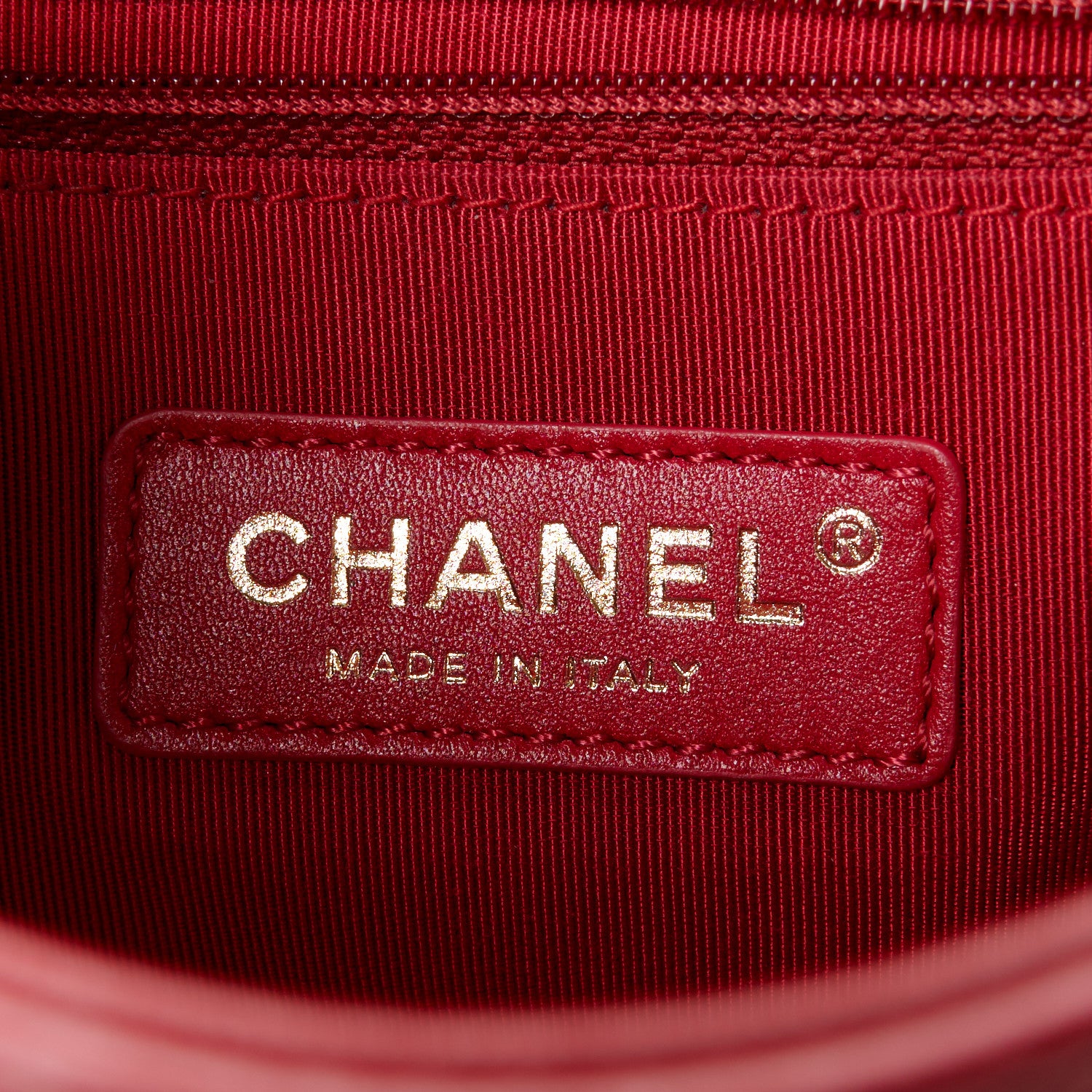 Chanel Caviar Quilted Studded Flap Waist Bag Red 7 of 11