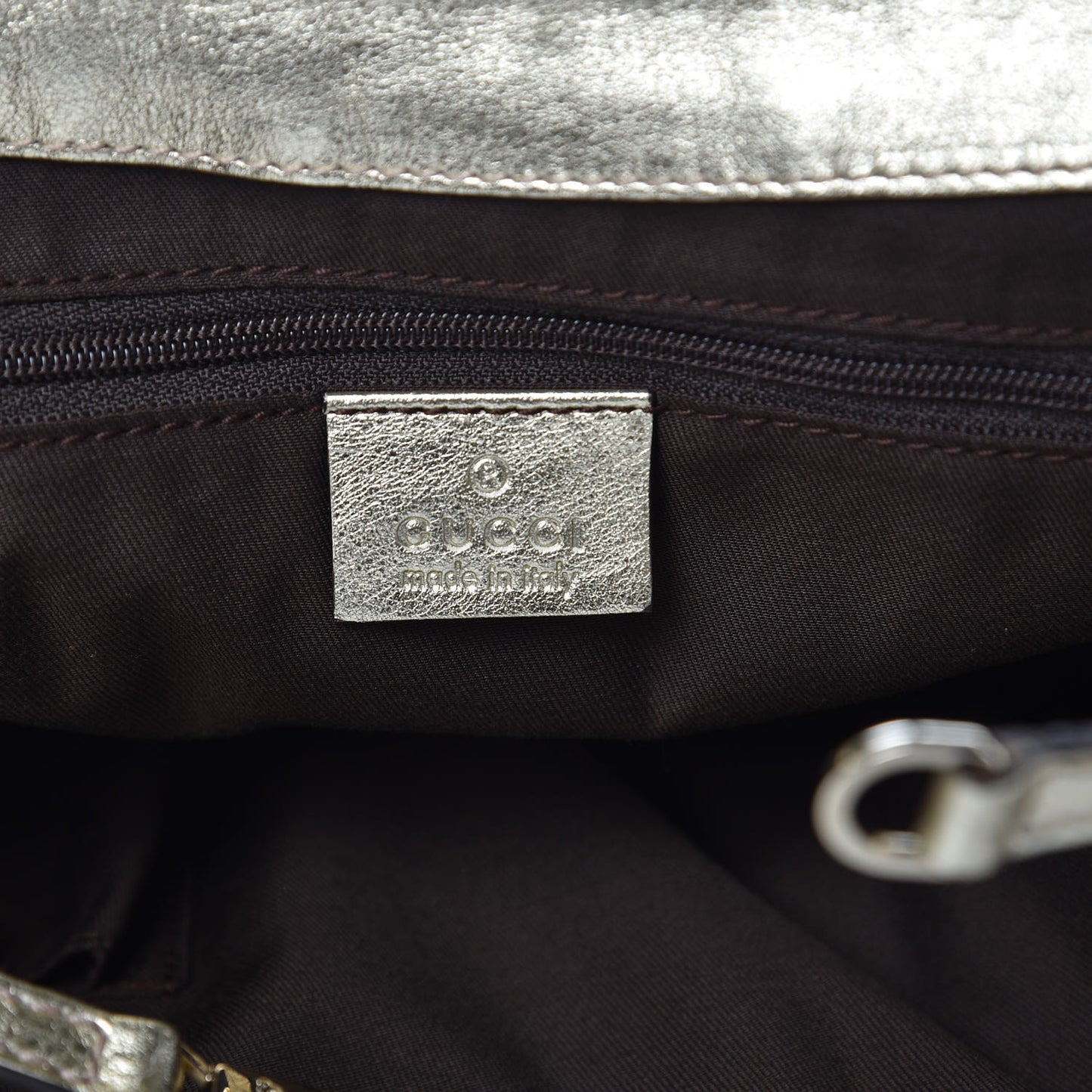 Monogram Large D Gold Hobo Gold