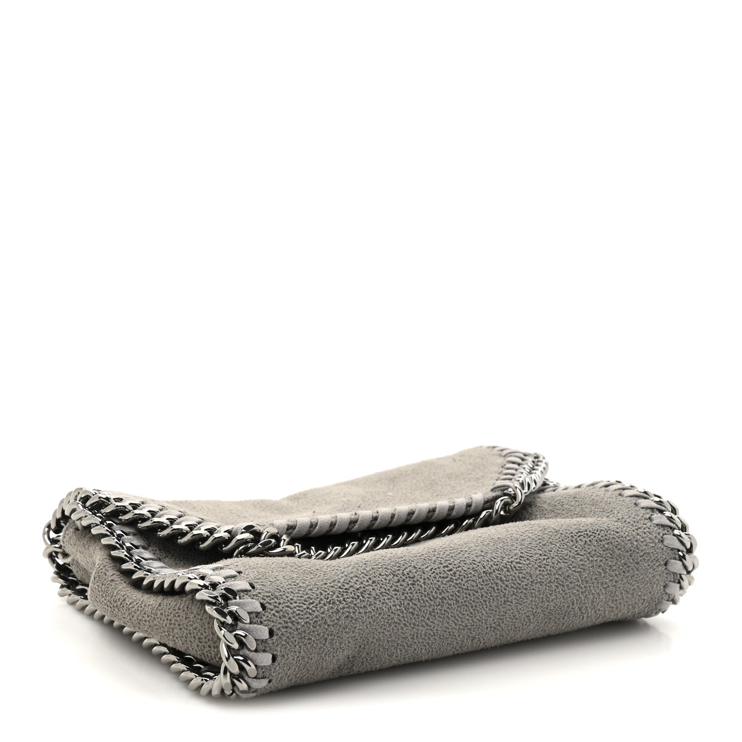 Stella McCartney Shaggy Deer Tiny Fold Over Falabella Tote Grey 4 of 9