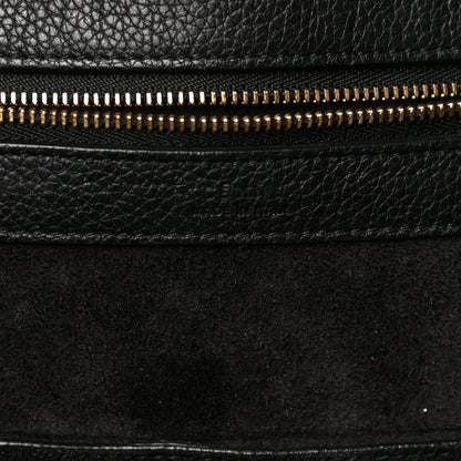 Celine Soft Grained Calfskin Medium Belt Cabas Phantom Black 6 of 13