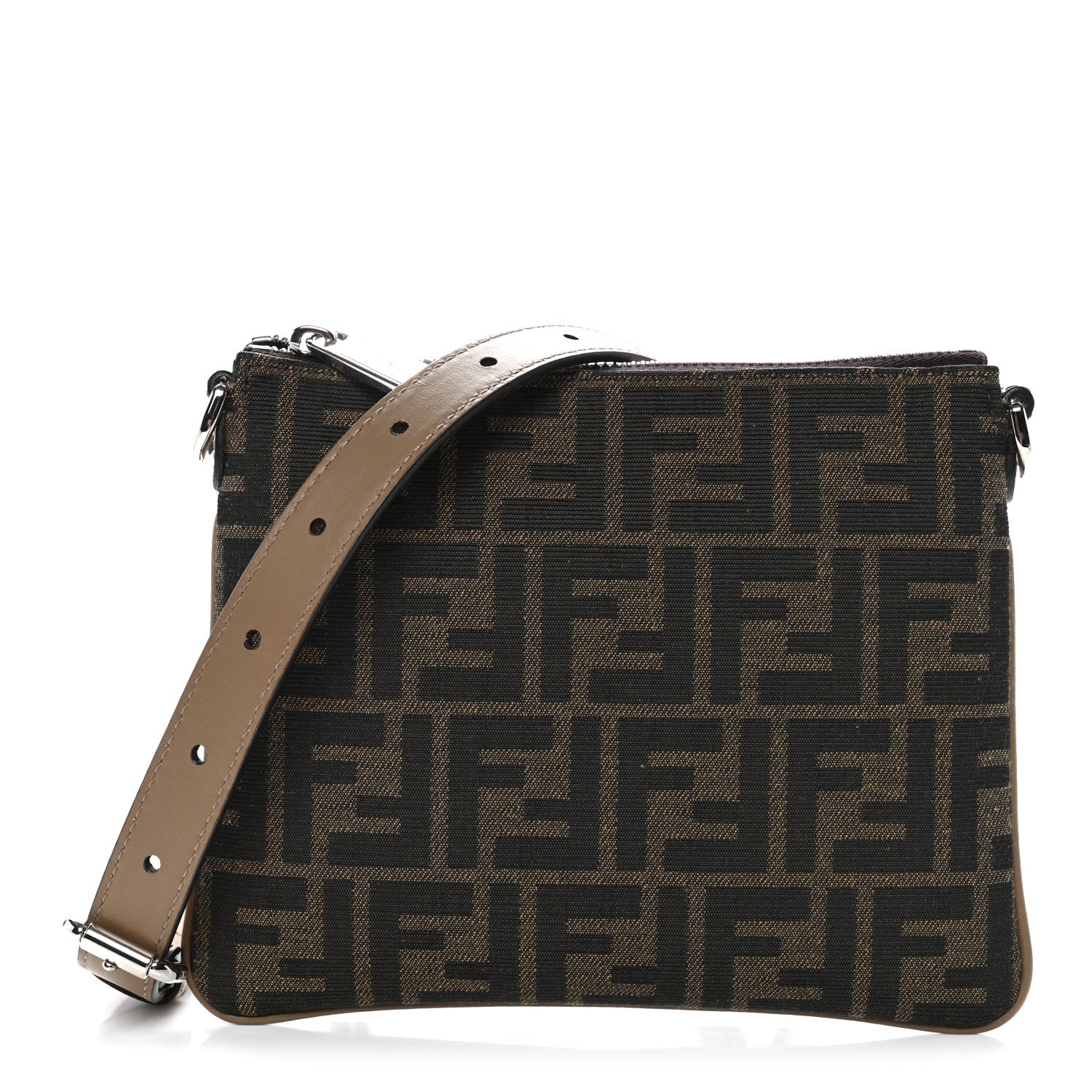 Fendi Zucca Mini After Bag Crossbody Tobacco Moro Sand 1 of 10