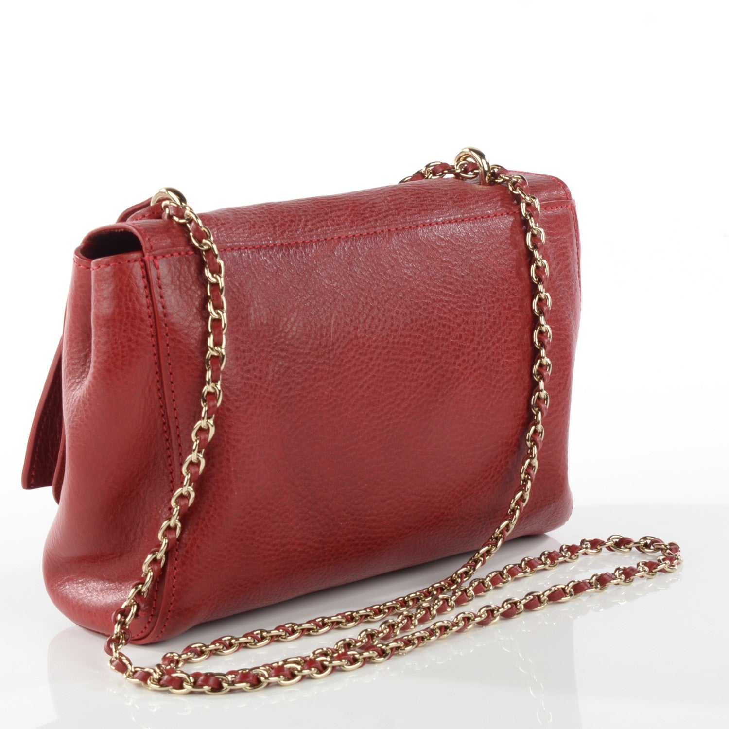 Mulberry Classic Grain Calfskin Small Lily Red 5 of 11