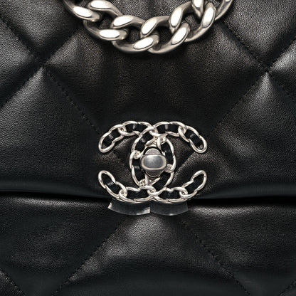 Chanel Lambskin Quilted Medium Chanel 19 Flap Black 8 of 13