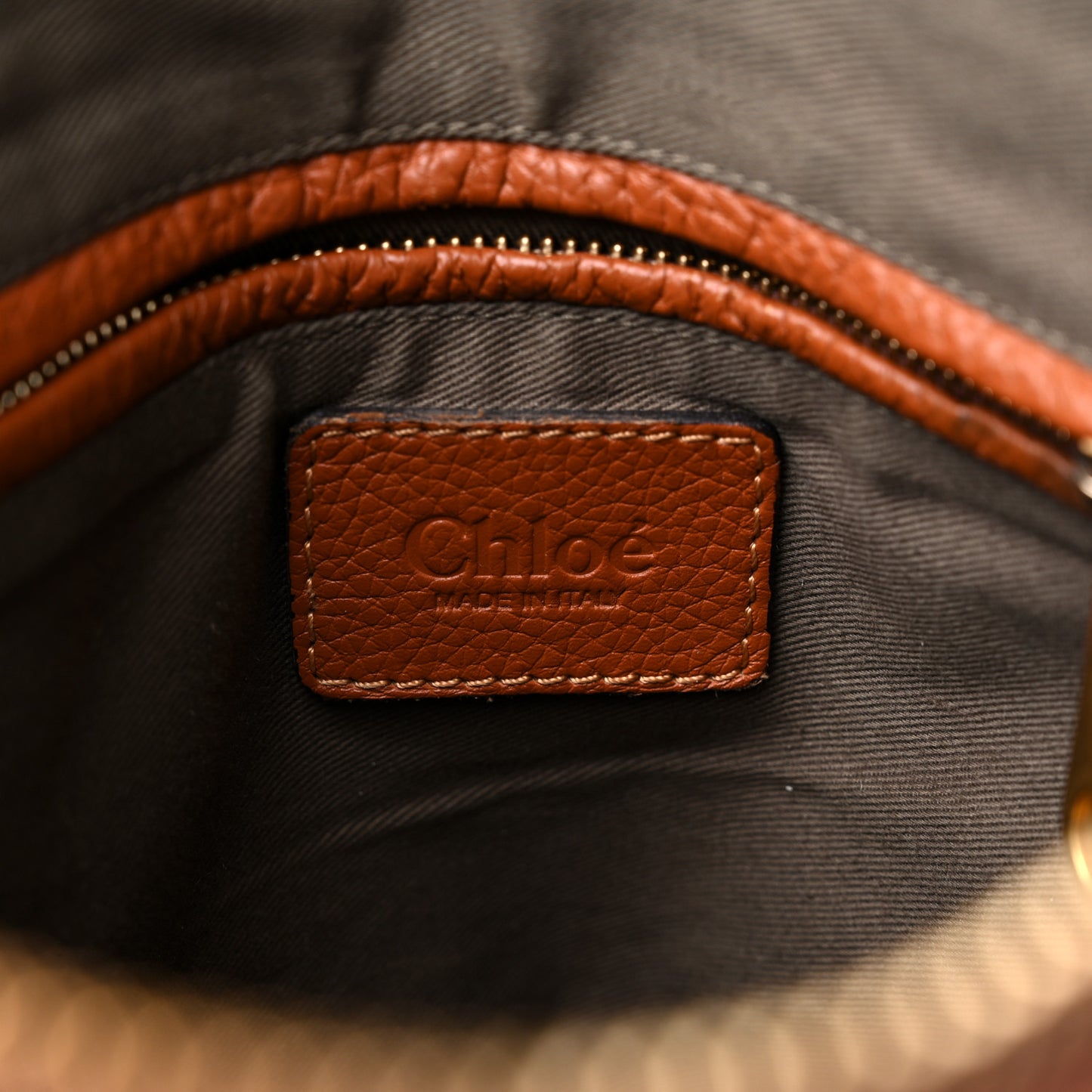 Calfskin Small Marcie Satchel Tan