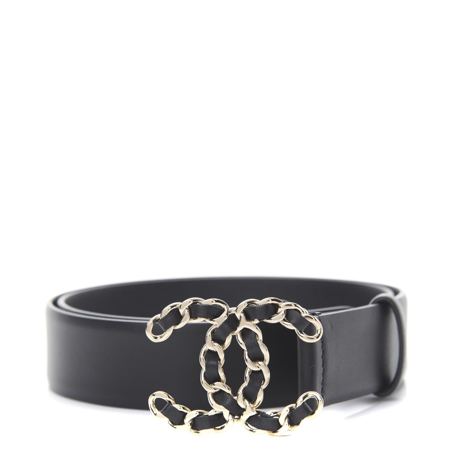 Chanel Lambskin CC Chain Belt 75 30 Black 1 of 7