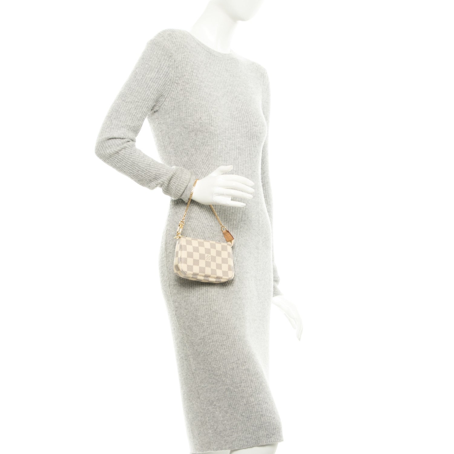 Louis Vuitton Damier Azur Mini Pochette Accessories 2 of 7