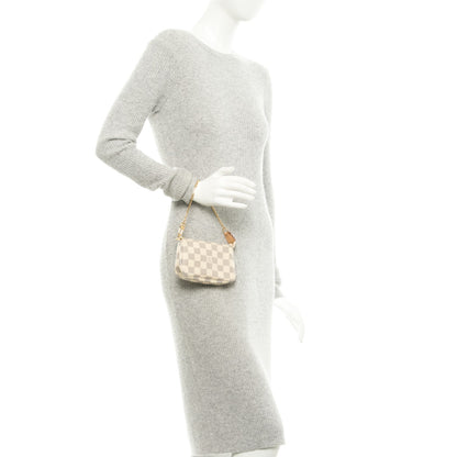 Louis Vuitton Damier Azur Mini Pochette Accessories 2 of 7