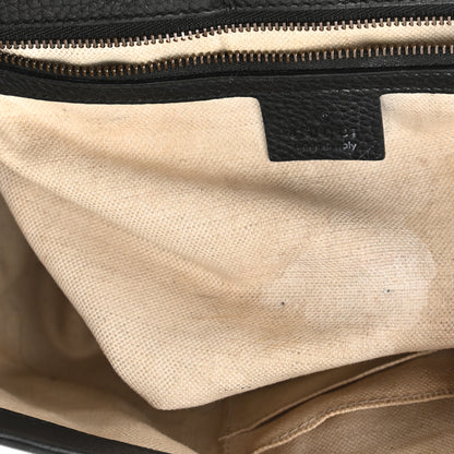 Gucci Calfskin Small GG Marmont Top Handle Bag Black 8 of 11