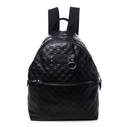 Gucci Guccissima Classic Backpack Black 1 of 8