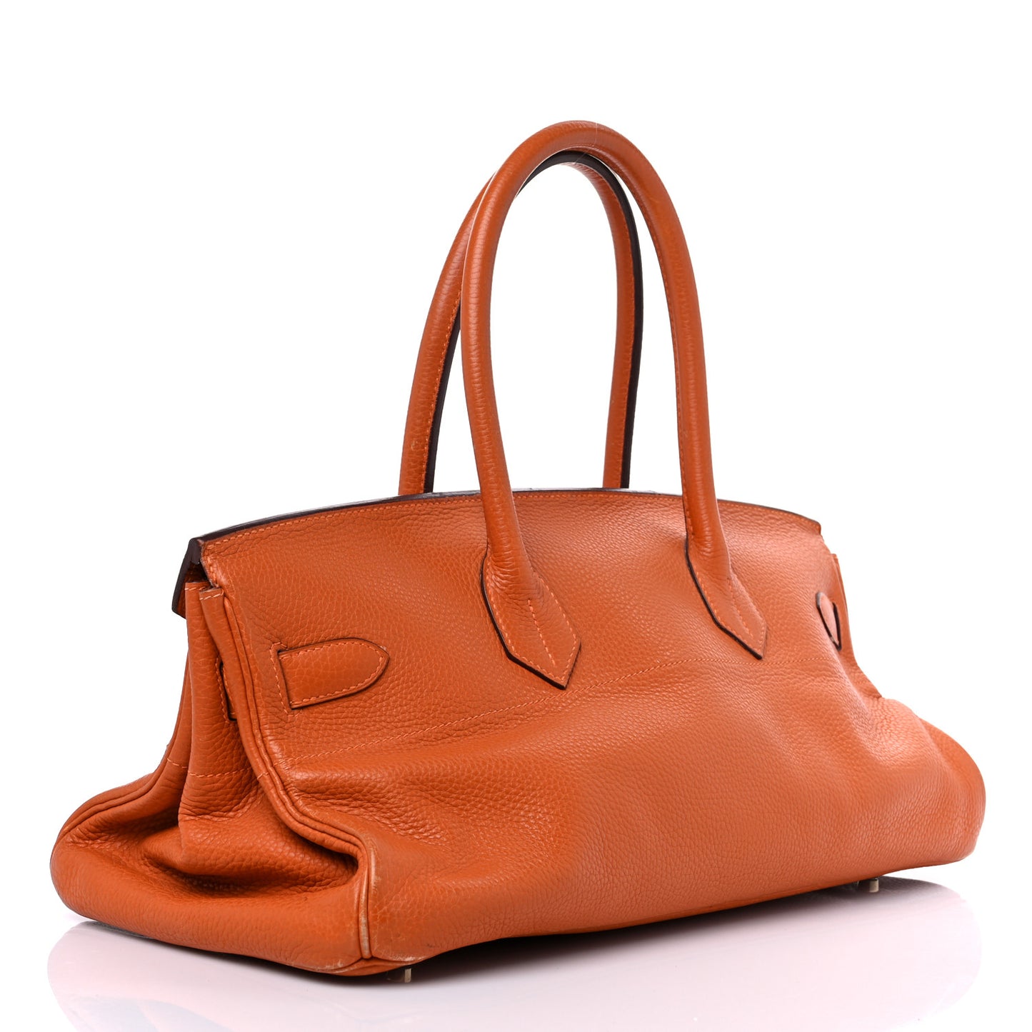 Taurillon Clemence JPG Birkin 42 Orange