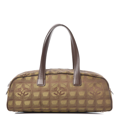 Chanel Nylon Travel Bowler Brown 1 of 10