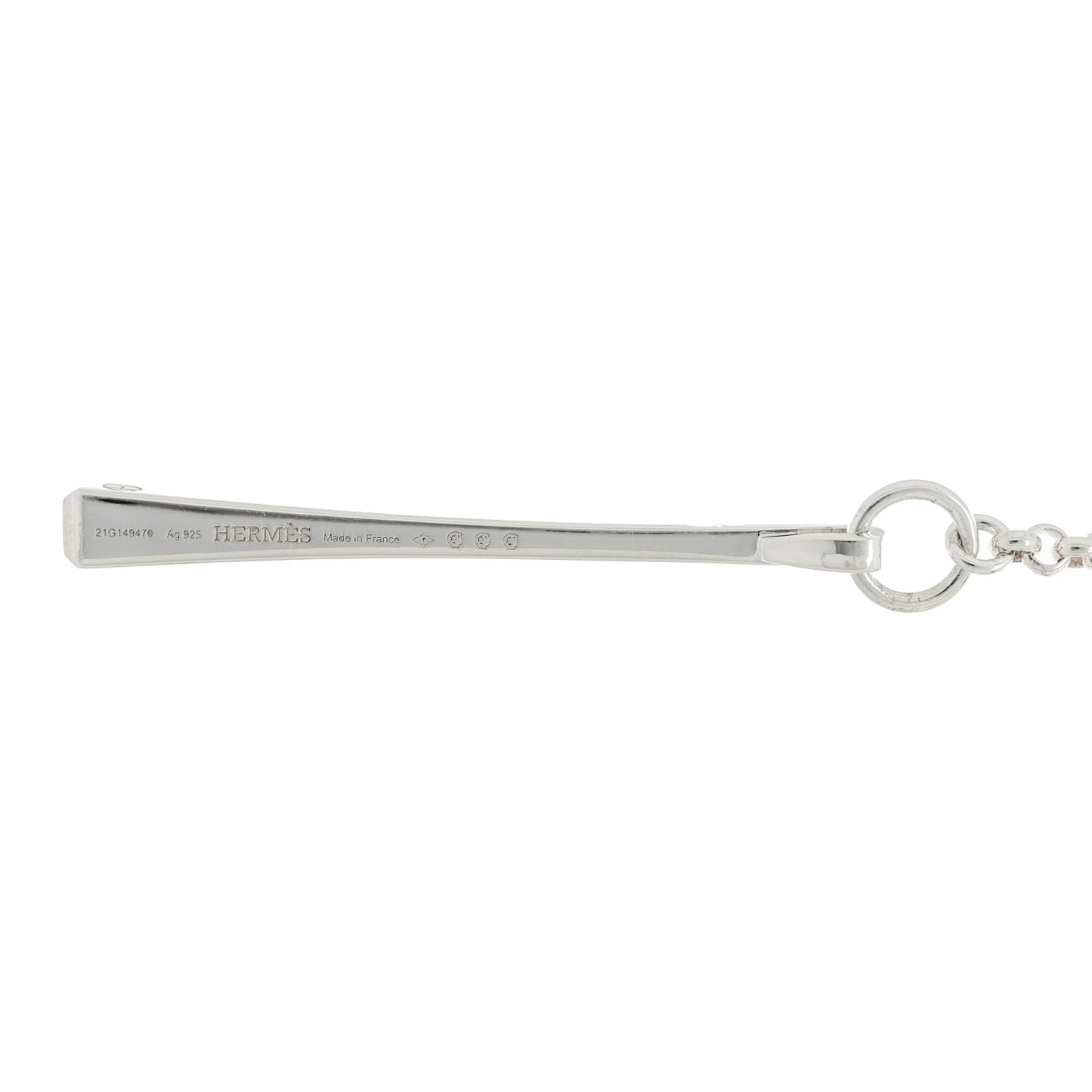 Sterling Silver Clou de Forge Lariat Necklace