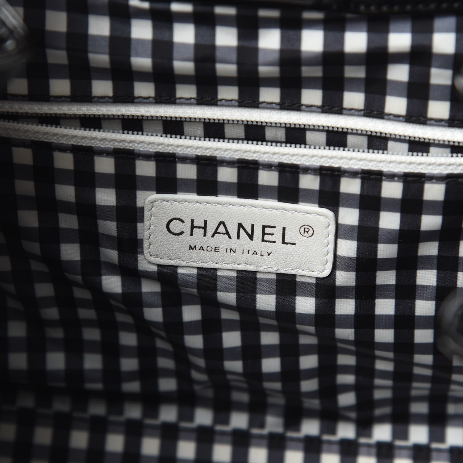Chanel Vinyl Lipstick Ligne Accordion Tote Black 6 of 11