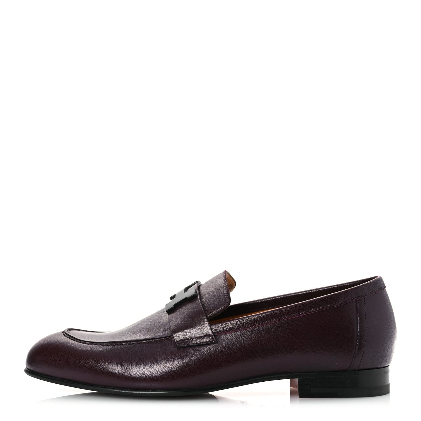 Goatskin Mens Paris Loafers 42 Marron Mahogany