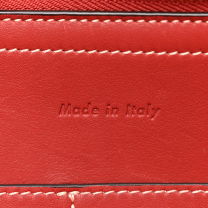 Celine Calfskin Medium Tri-Fold Bag Red Wood 7 of 12
