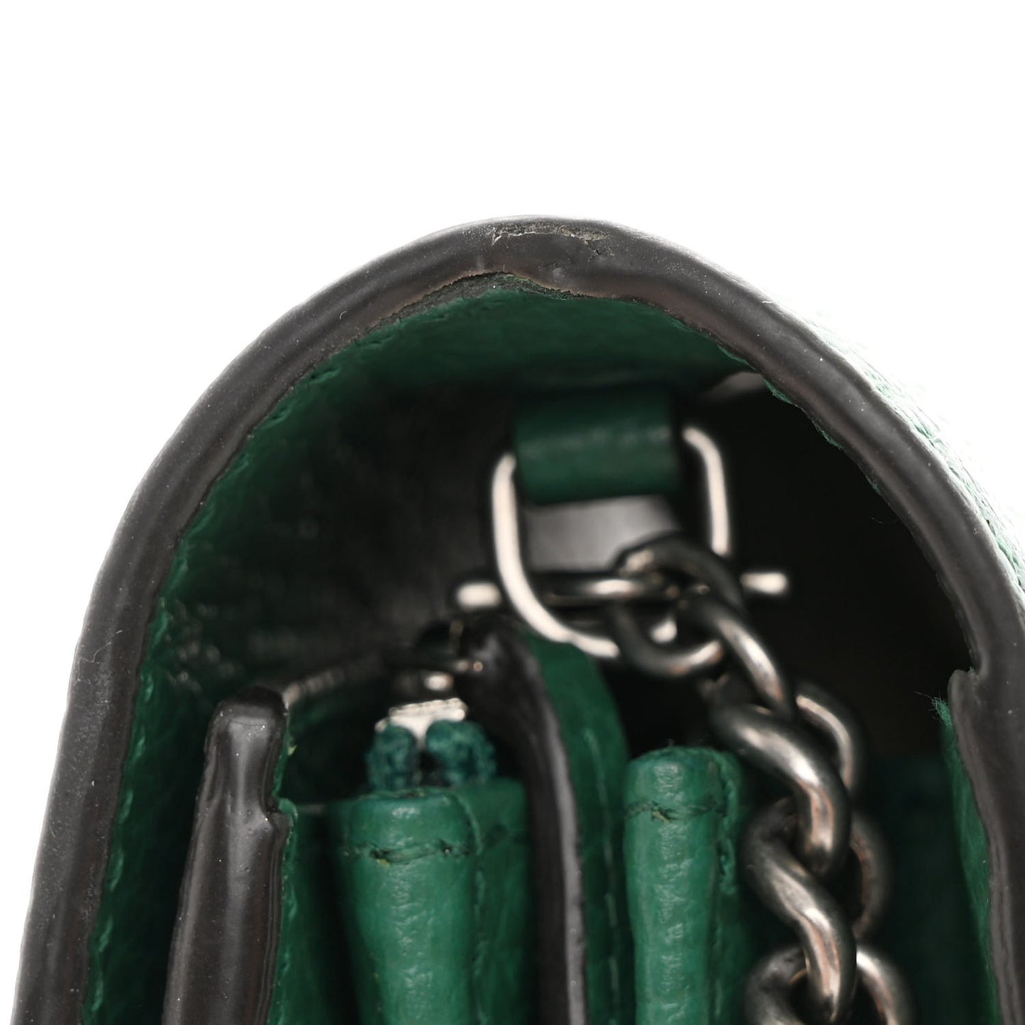Calfskin Mini Dionysus Chain Wallet Emerald