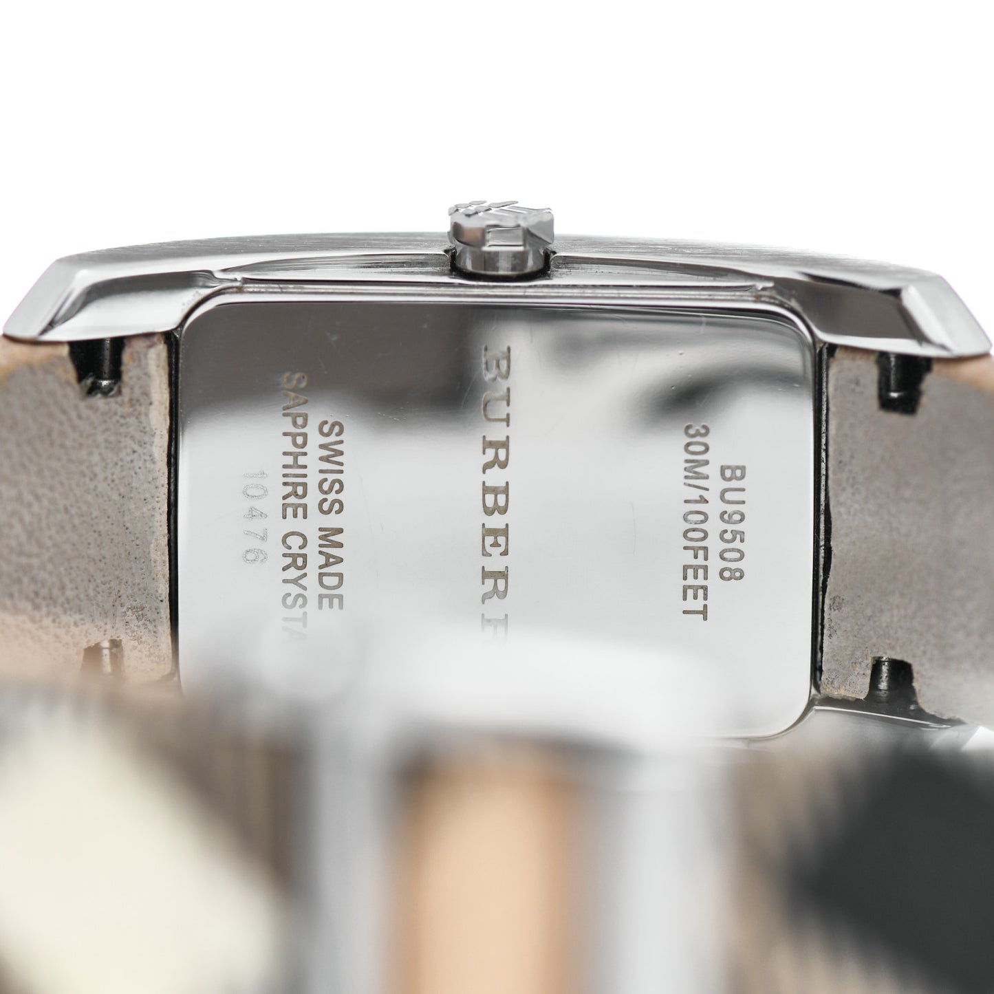 Stainless Steel Calfskin 20mm Heritage Nova Check Quartz Watch BU9508