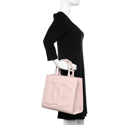 Dolce & Gabbana Calfskin Small DG Daily Shopper Tote Cipria 2 of 15