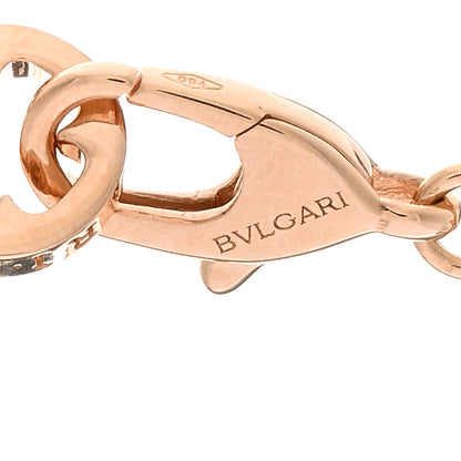 Bulgari 18K Rose Gold Diamond Fiorever Drop Necklace 4 of 5