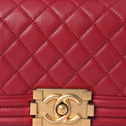 Chanel Calfskin Quilted Small Boy Flap Red 9 of 15