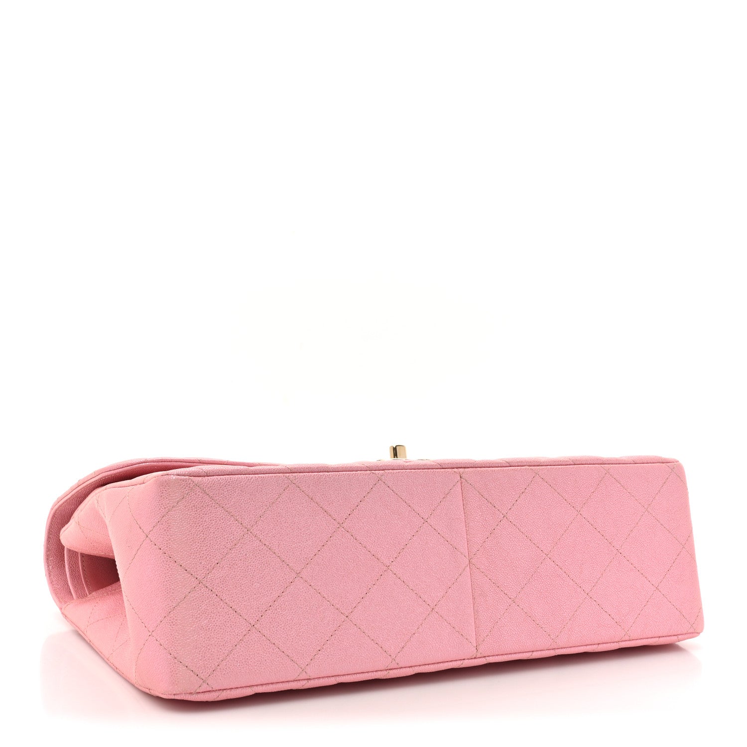 Chanel Iridescent Caviar Quilted Jumbo Double Flap Rose Pink 4 of 16