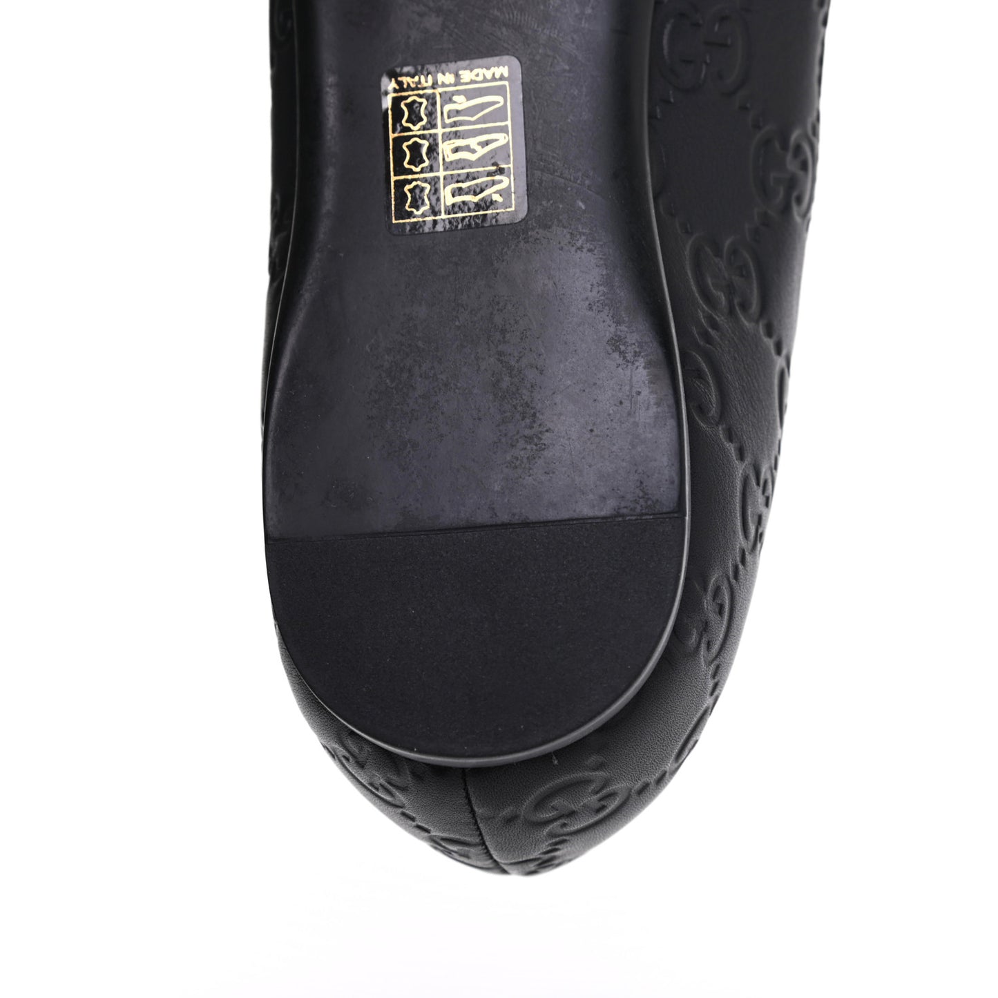 Guccissima Web Flats 37.5 Black
