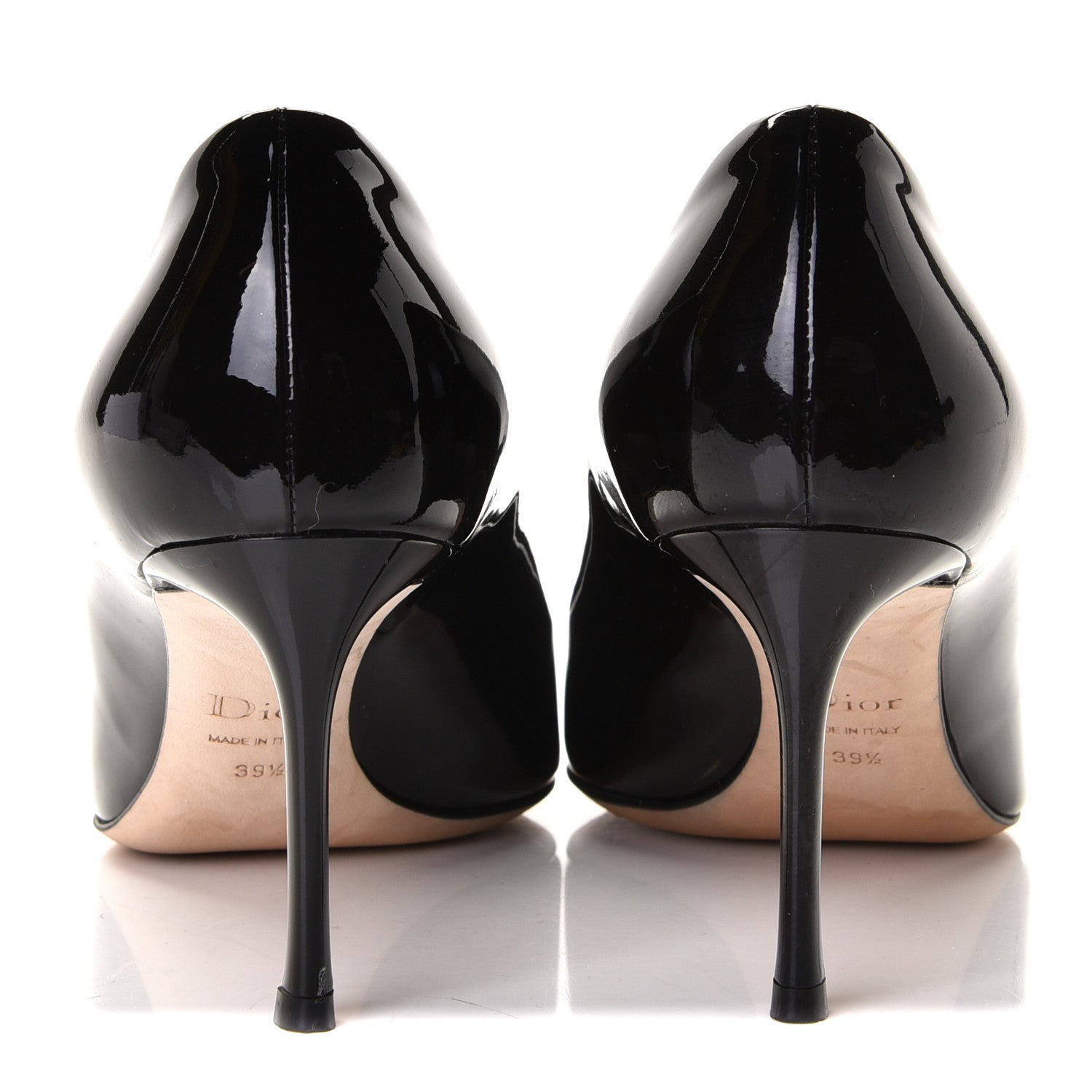 Christian Dior Patent Dioressence Pointed Toe Pumps 39.5 Black 4 of 12