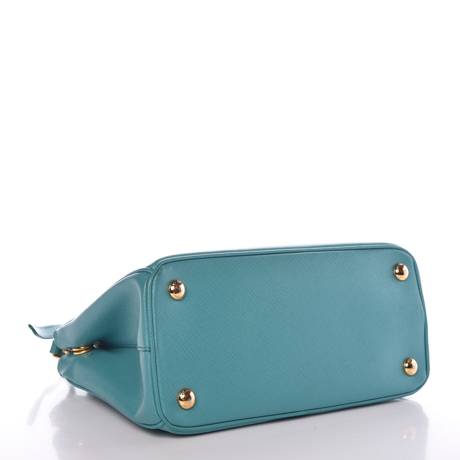 Prada Saffiano Mini Galleria Double Zip Tote Turchese 4 of 7
