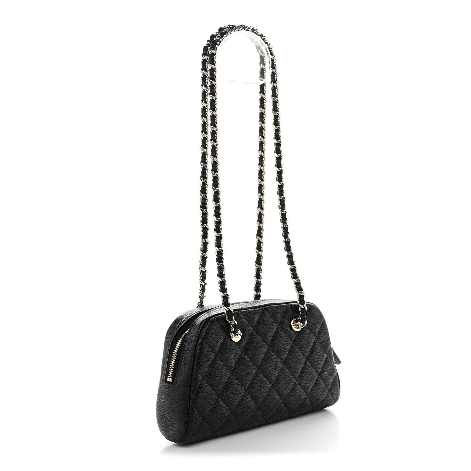 Chanel Caviar Quilted Clutch With Chain Black 3 of 11