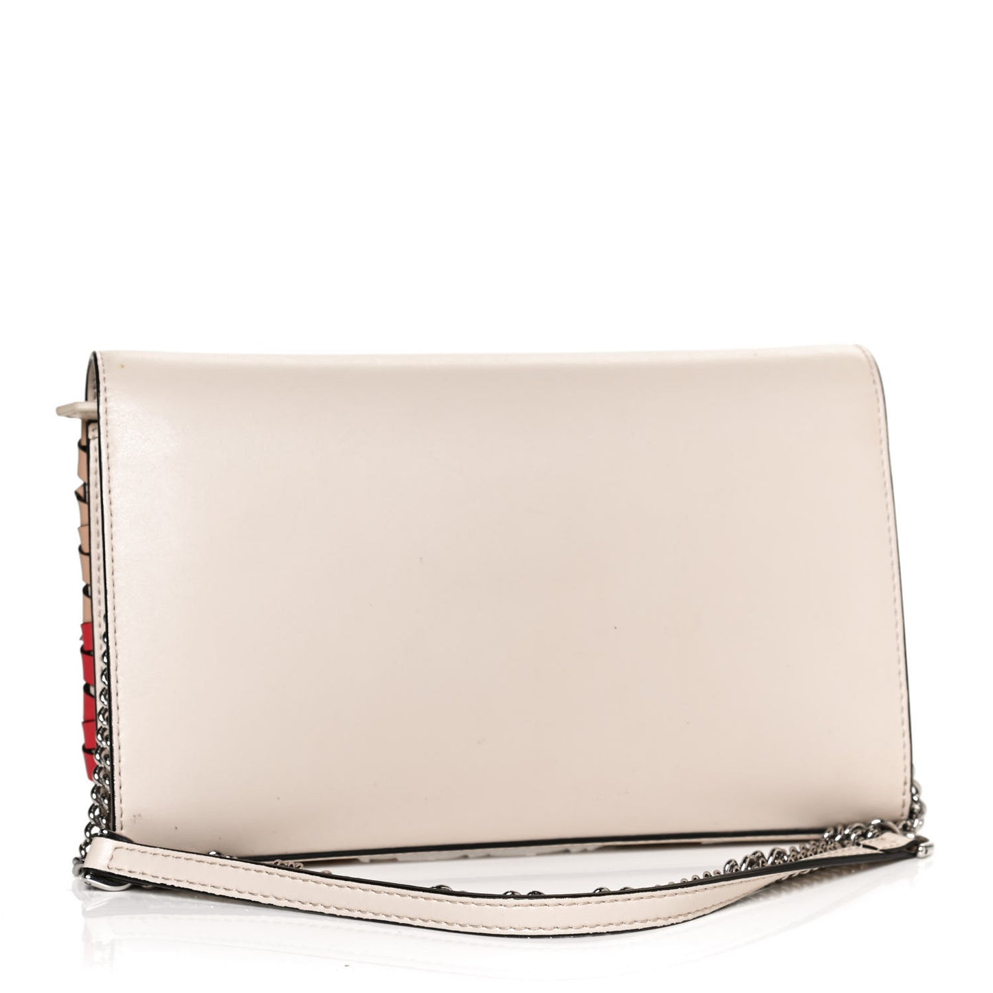Vitello Liberty F is Fendi Whipstitch Bow Wallet On Chain Camelia Multicolor