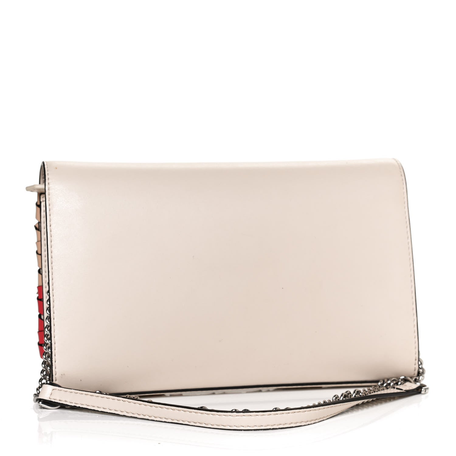 Fendi Vitello Liberty F is Fendi Whipstitch Bow Wallet On Chain Camelia Multicolor 3 of 10