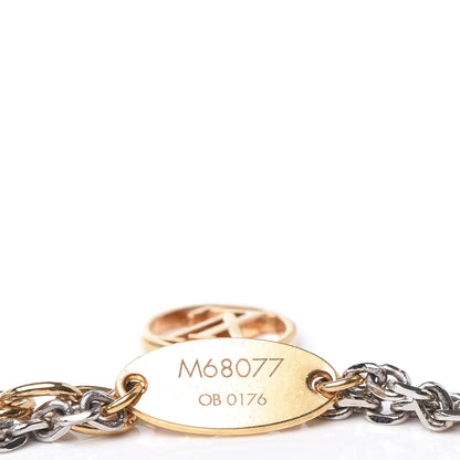 Louis Vuitton Logomania Bracelet Silver Gold 6 of 6