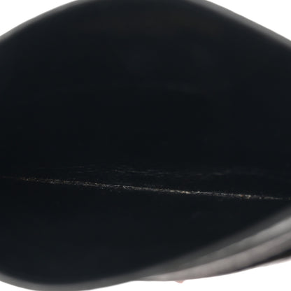 Saint Laurent Grain De Poudre Matelasse Chevron Monogram Credit Card Case Coal 5 of 7