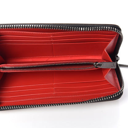 Christian Louboutin Calfskin Panettone Spiked Zip Around Wallet Caramel 5 of 9