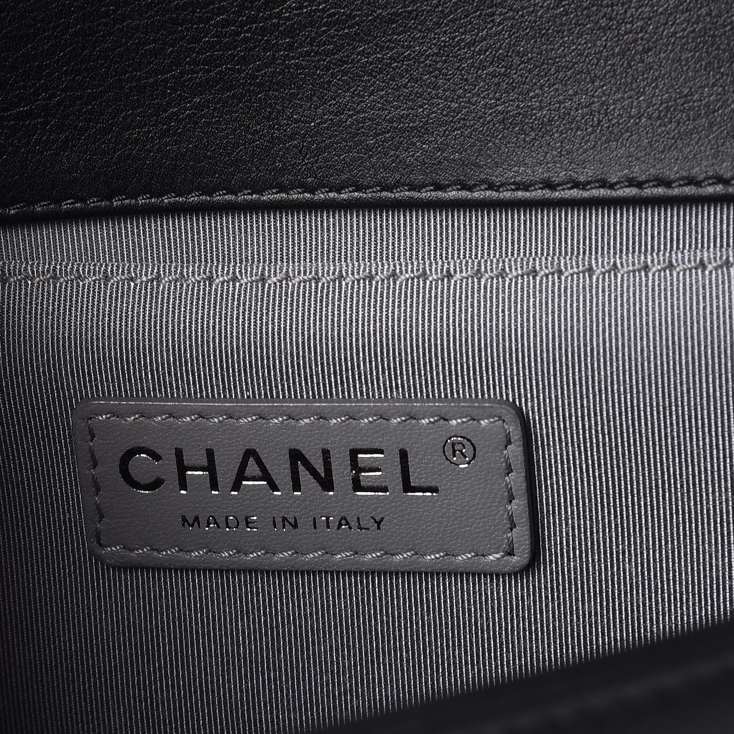 Chanel Calfskin Chevron Quilted Medium Boy Flap Black 6 of 8