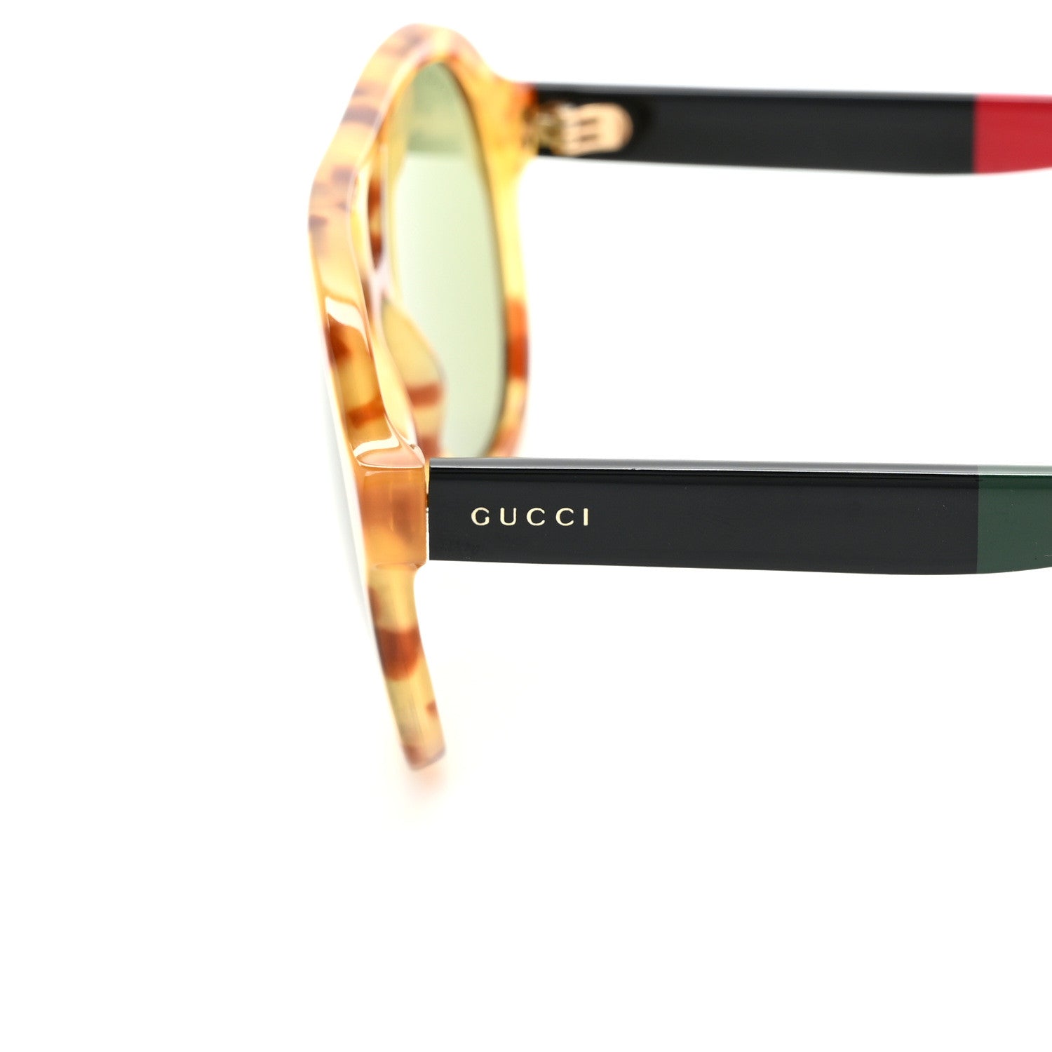 Gucci Acetate Aviator Urban Sunglasses GG0159S Light Tortoise 6 of 10