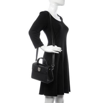 Christian Dior Grained Calfskin Mini Diorever Flap Black 2 of 7