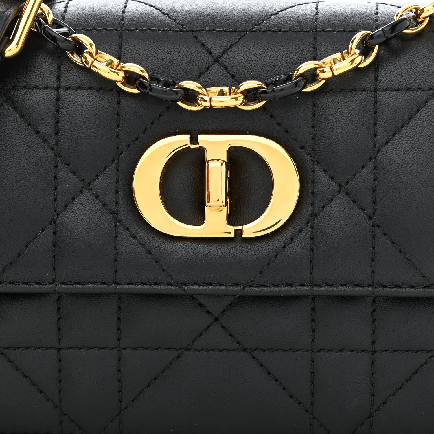 Christian Dior Lambskin Macrocannage Mini Miss Caro Bag Black 8 of 10
