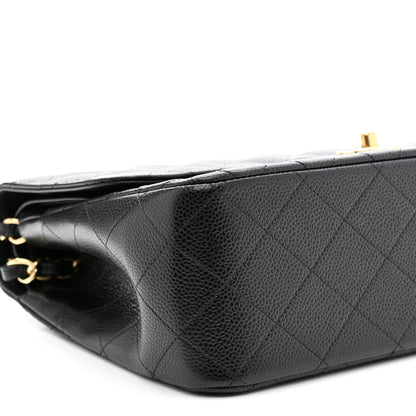Chanel Caviar Quilted Jumbo Double Flap Black 9 of 12