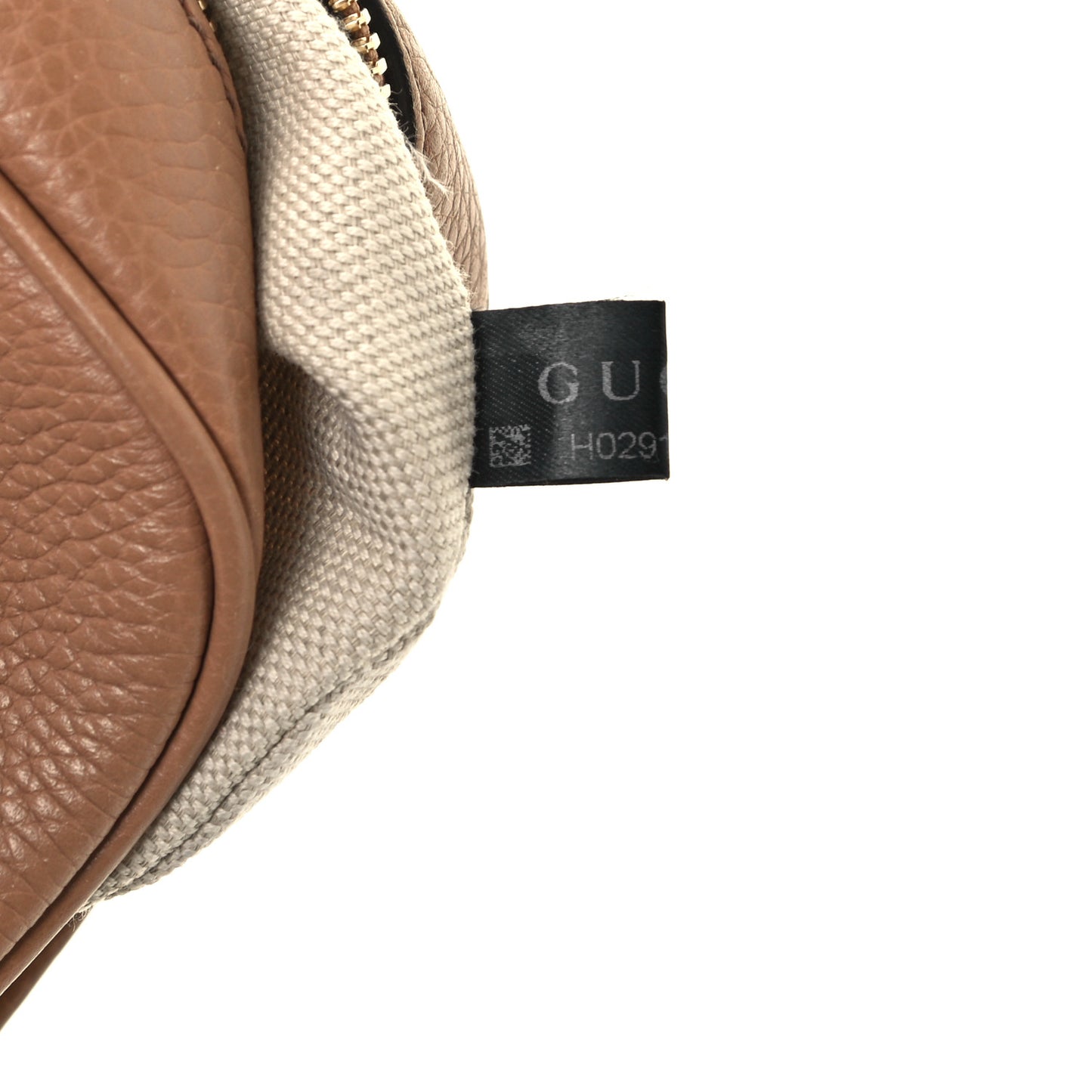 Pebbled Calfskin Small Soho Disco Bag Camelia