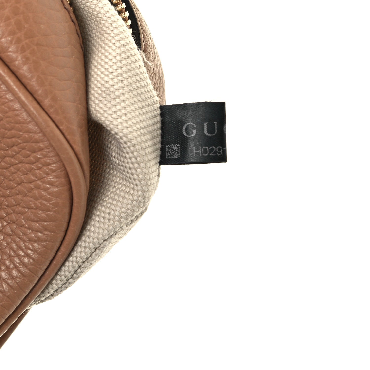 Gucci Pebbled Calfskin Small Soho Disco Bag Camelia 8 of 12