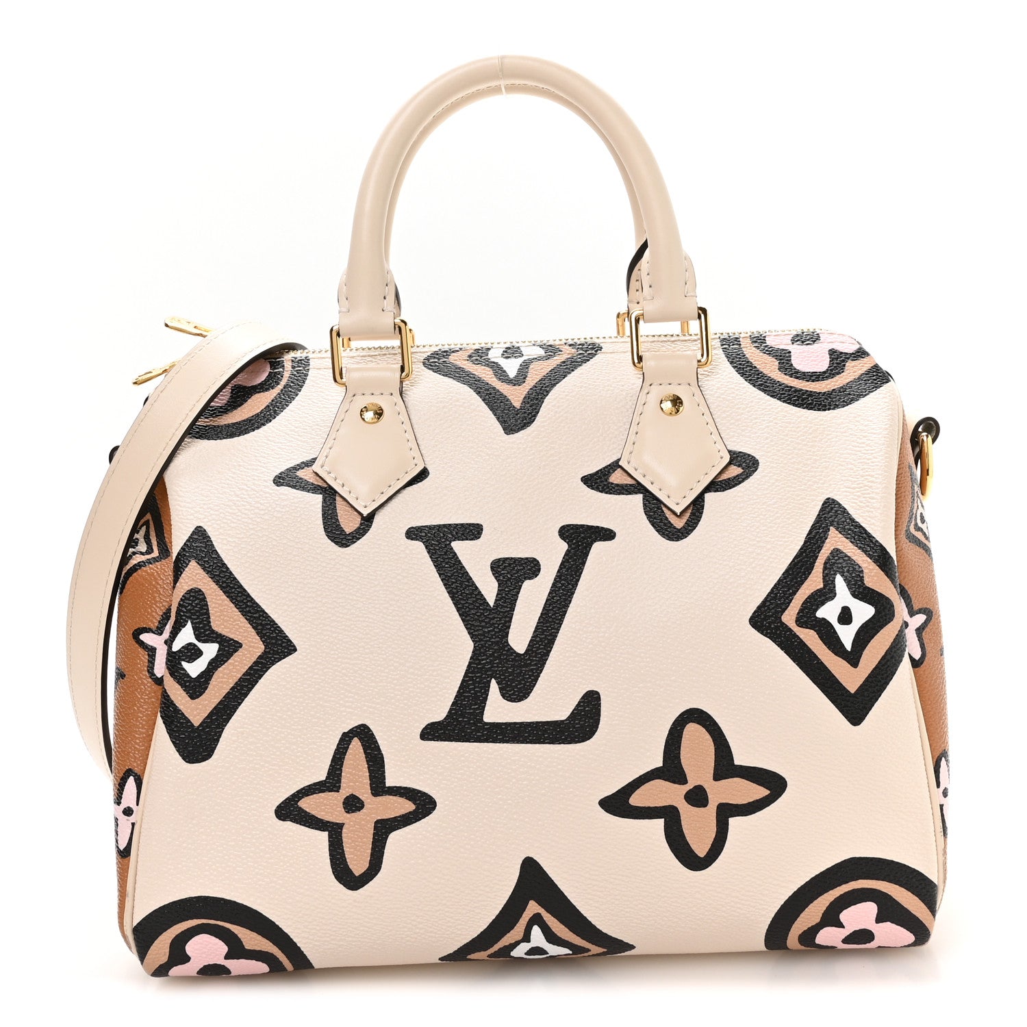 Louis Vuitton Monogram Giant Wild At Heart Speedy Bandouliere 25 Creme 1 of 9