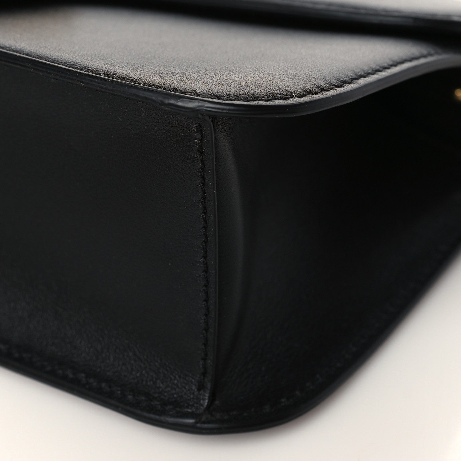 Valentino Garavani Calfskin Vlogo Loco Shoulder Bag Black 8 of 8