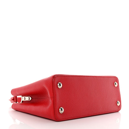 Louis Vuitton Taurillon Capucines PM Rubis 4 of 12