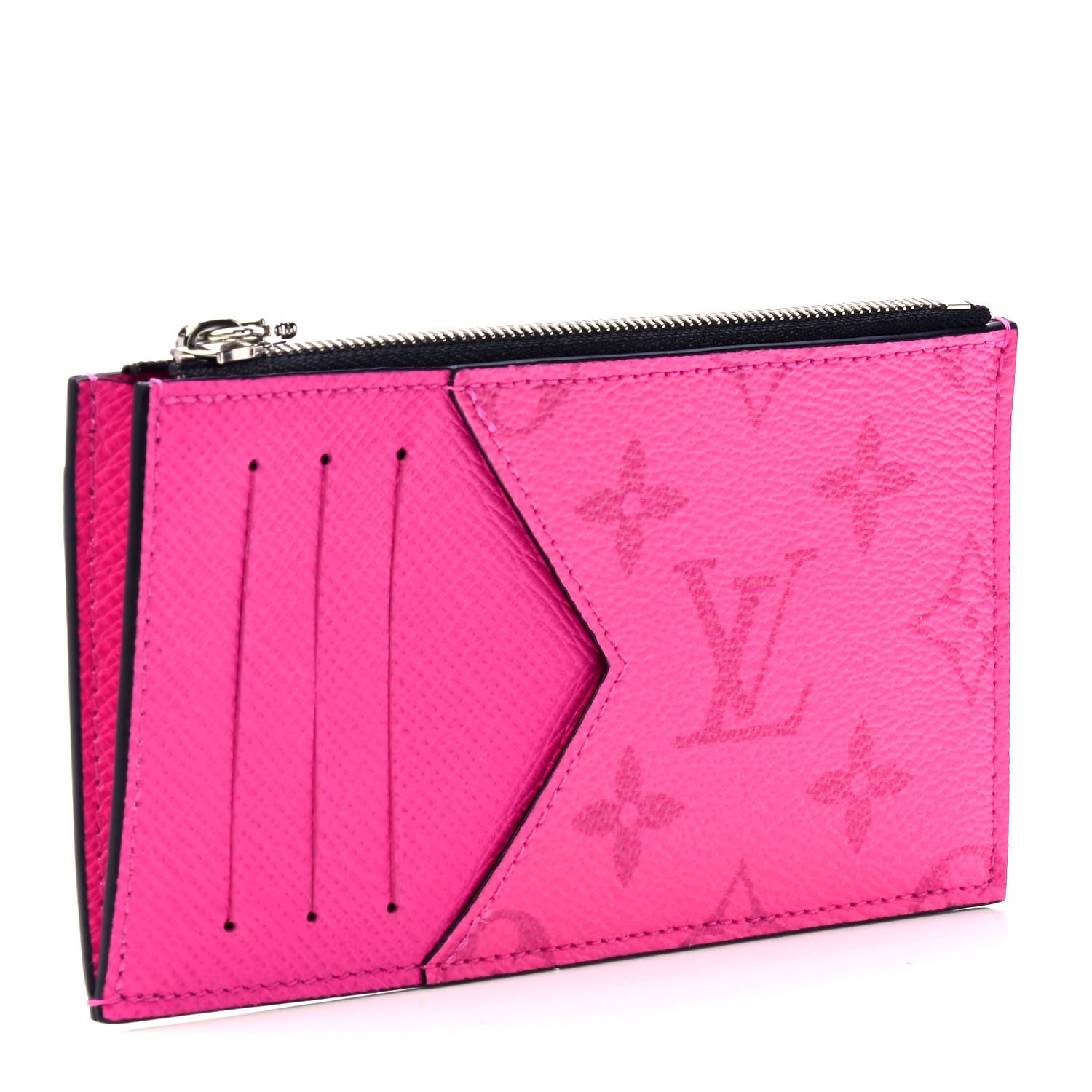 Louis Vuitton Taigarama Coin Card Holder Fuchsia 2 of 4