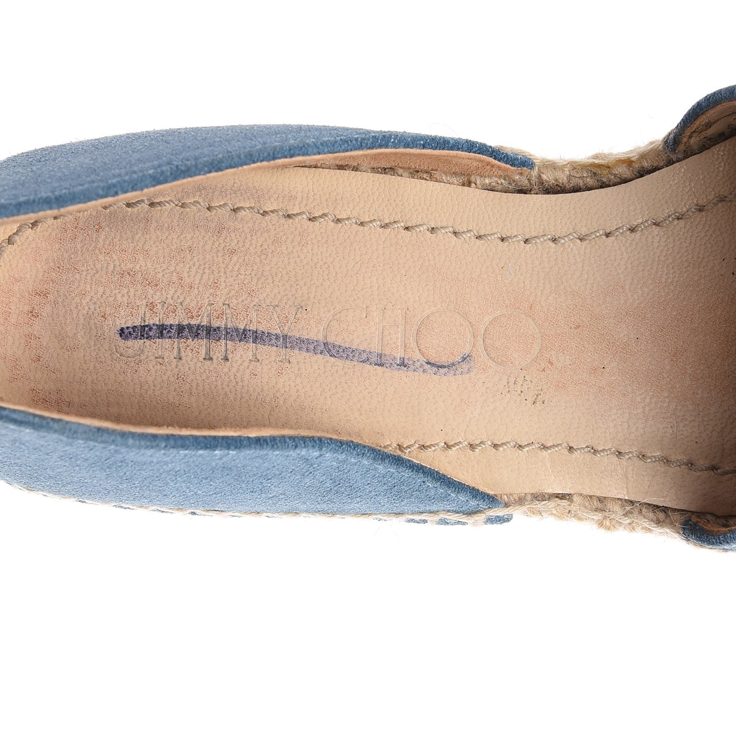 Jimmy Choo Denim Dreya D'Orsay Espadrilles 37 Blue 10 of 10